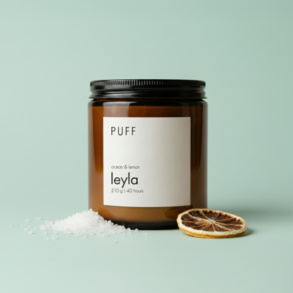 Leyla – Okyanus ve Limon Kokulu Doğal Soya Mumu