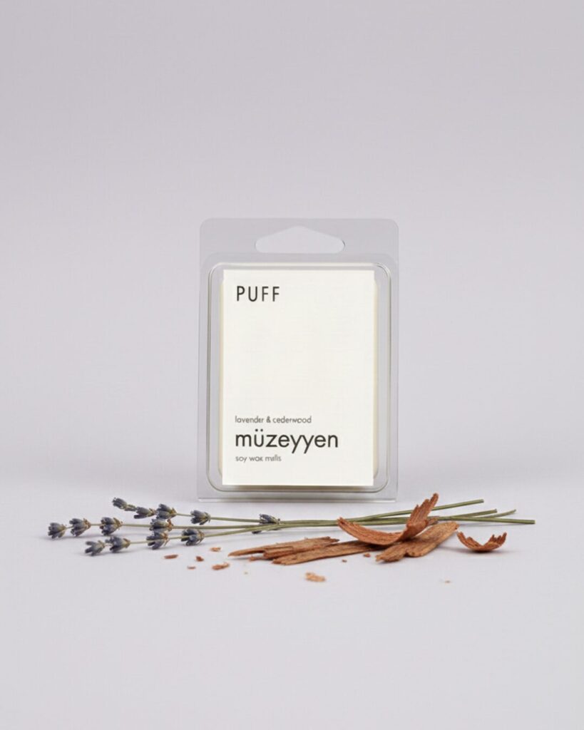 Müzeyyen – Lavanta ve Sedir Kokulu Buhurdanlık Mumu