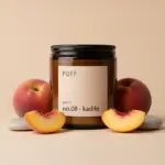 No.08 – Kadife | Şeftali Kokulu Doğal Soya Mumu