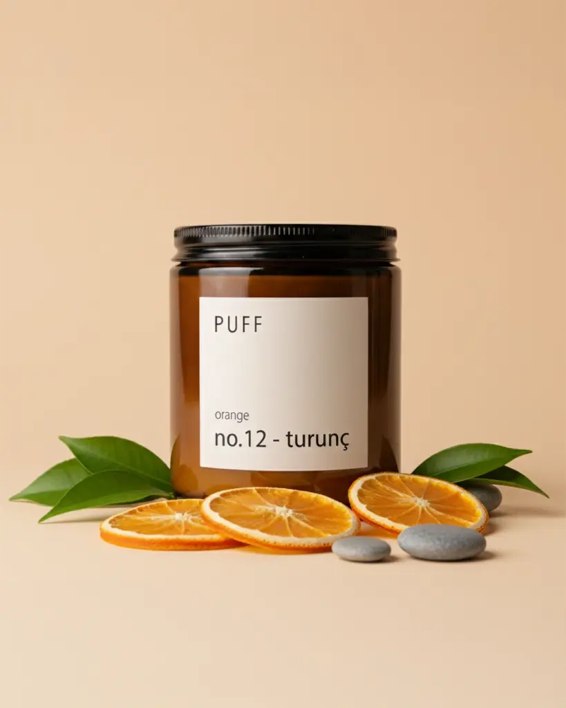 No.12 – Turunç | Portakal Kokulu Doğal Soya Mumu