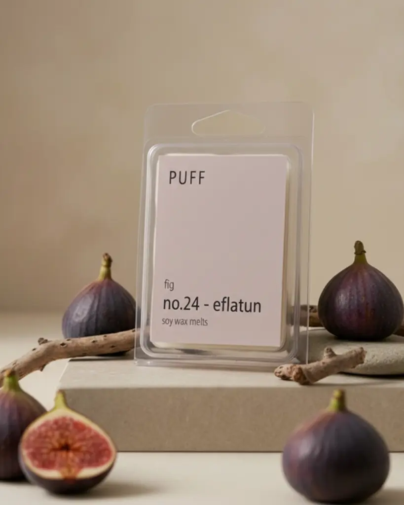 No.24 – Eflatun | İncir Kokulu Buhurdanlık Mumu